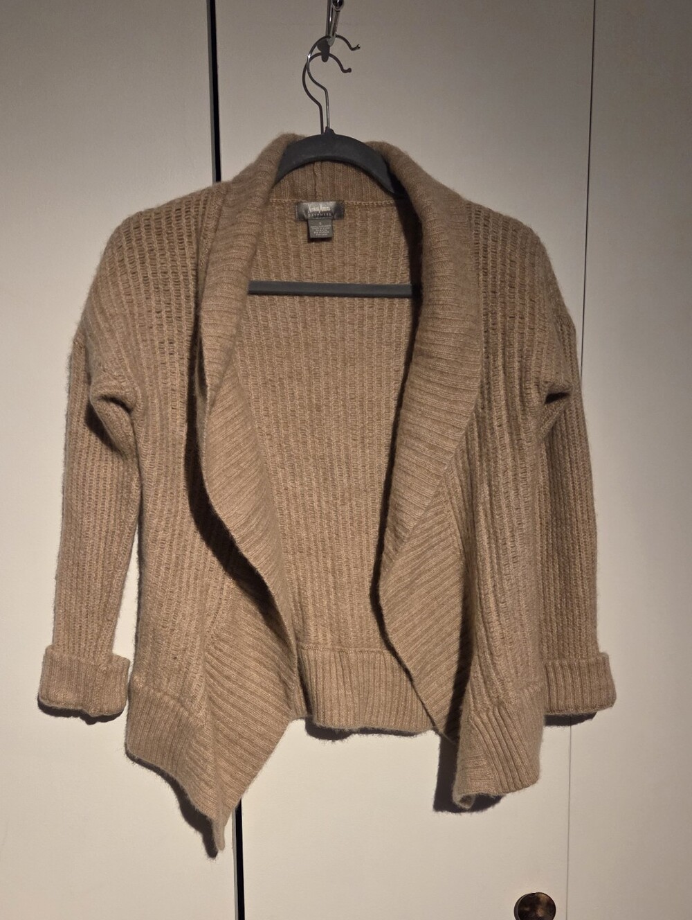 Neiman Marcus 100% Cashmere Open Front Cardigan